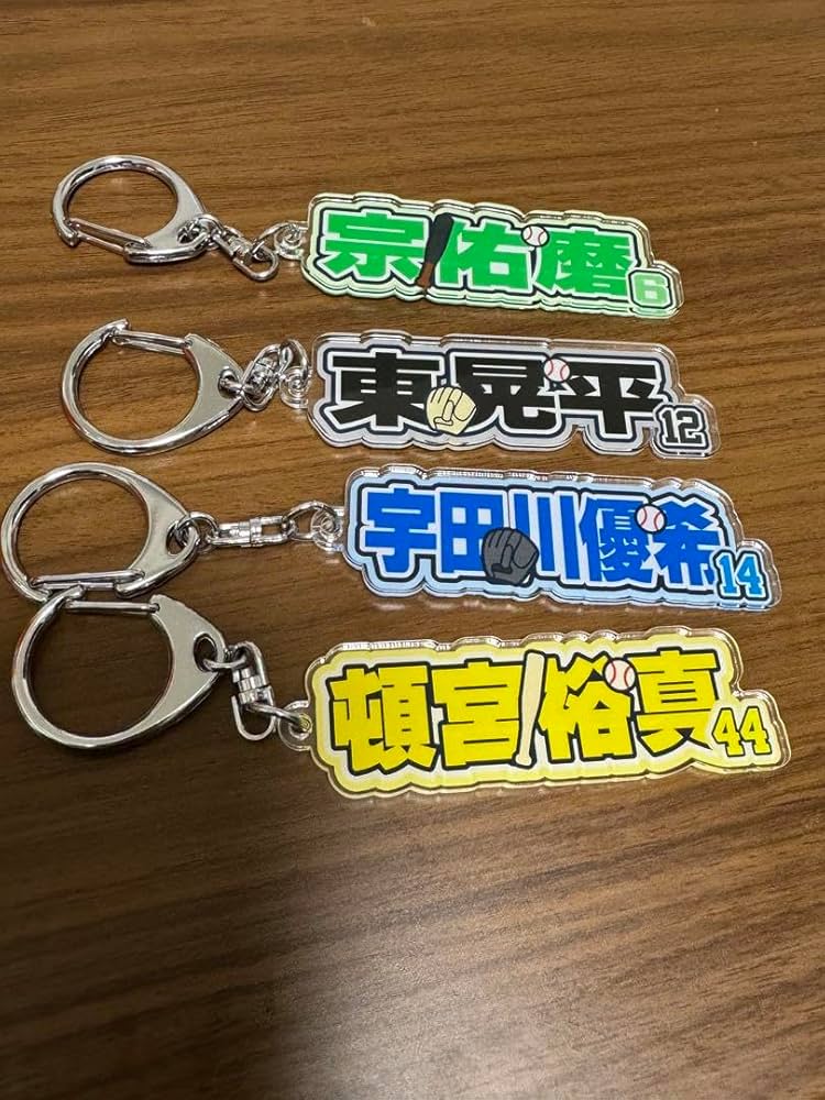 オリックス　夏の陣2021 シークレットキーチェーン Buffaloes選手うちわ型アクリルキーチェーン（シークレット